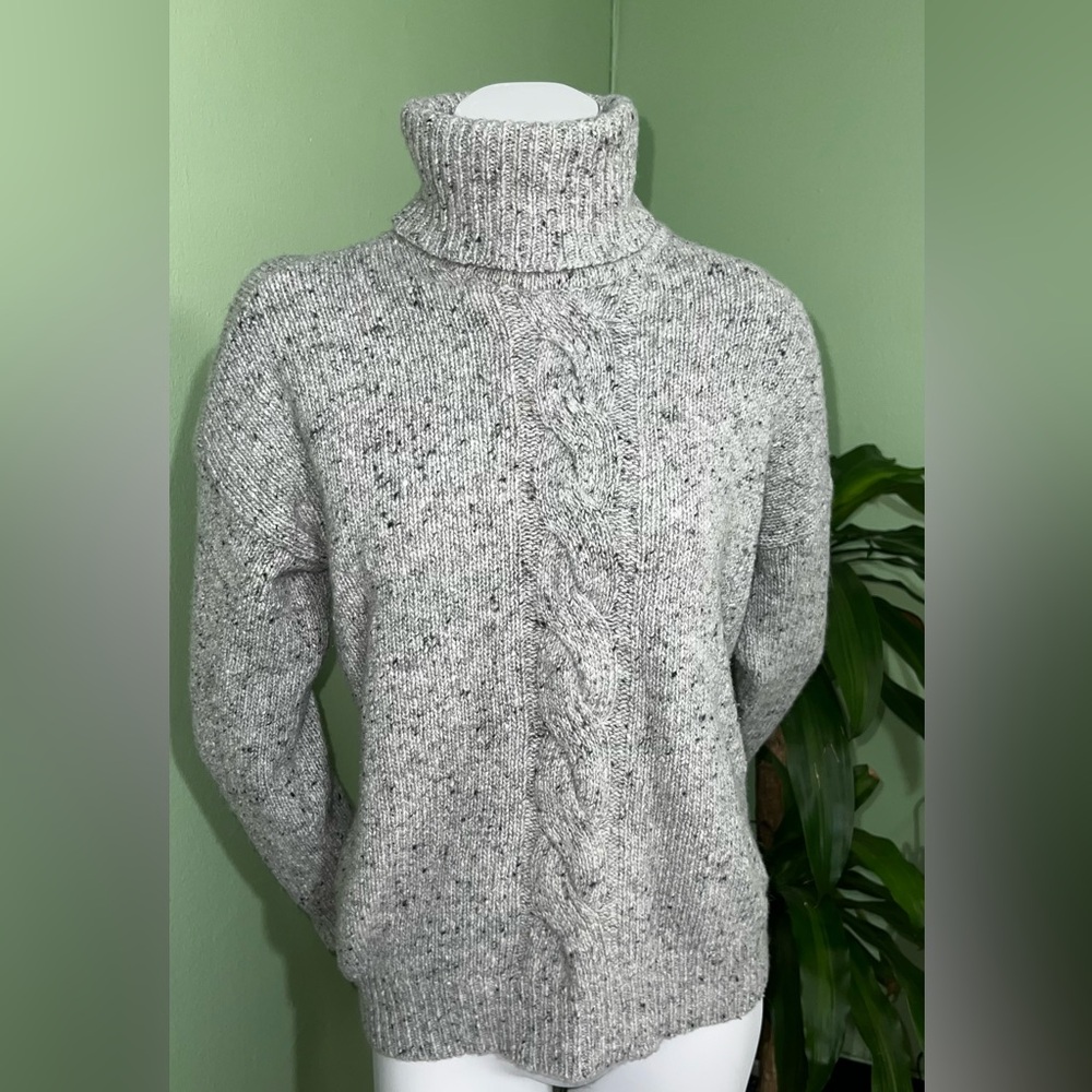 Ralph Lauren Speckled Gray Turtleneck Sweater